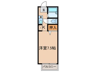 サニ－ハイツ中川Ｃ棟の物件間取画像